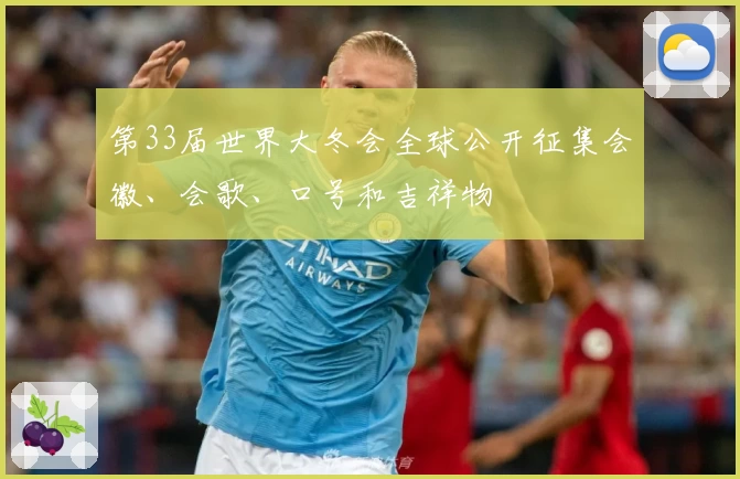 第33届世界大冬会全球公开征集会徽、会歌、口号和吉祥物